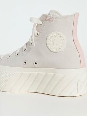 Converse Chuck Taylor All Star Lift 2X Platform High Desert Egret Pink Clay